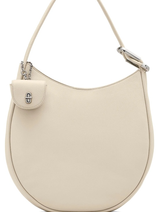 Marc Jacobs Handbags - Marc Jacobs Leather Crescent Dual Hobo Large Shoulder Bag Cloud White